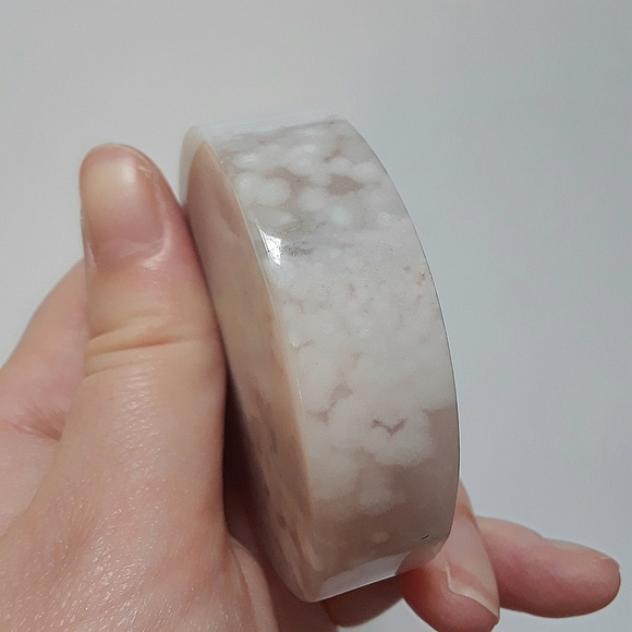 Pink Amethyst Disc *dent* - Picture 2 of 4